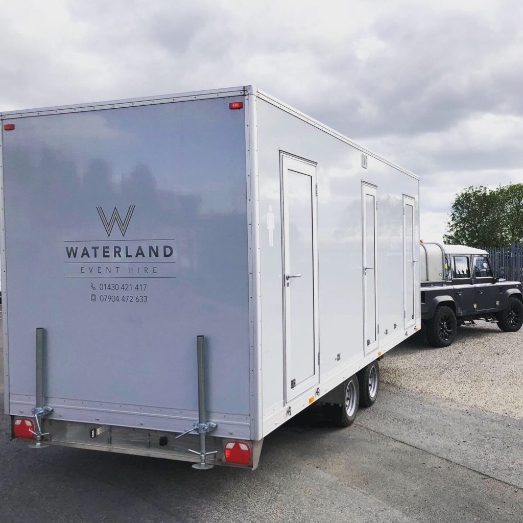 Luxury Event Toilets to Let and Hire from Waterland Event Hire in Brough Yorkshire