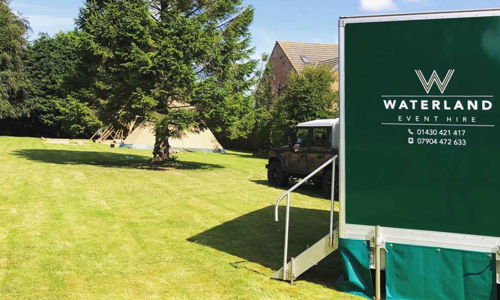 Luxury Event Toilets to Let and Hire from Waterland Event Hire in Brough Yorkshire