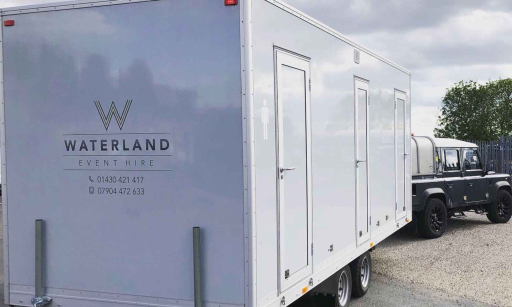 Luxury Event Toilets to Let and Hire from Waterland Event Hire in Brough Yorkshire